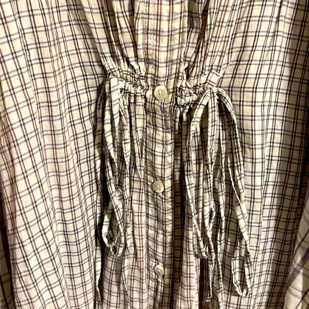 Oversized M We the Free People plaid button down - Picture 3 of 7
